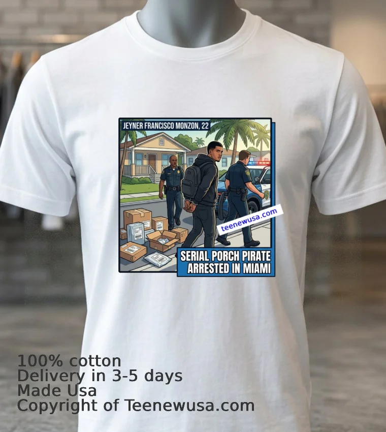 Jeyner Francisco Monzon 22 Who Stole Packages Has Been Arrested By Police T Shirt White T Shirt 3