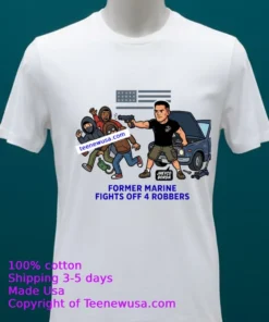 Jheyco Borda, A Former U.s. Marine, Fought Off A Group Of Four Robbers T Shirt