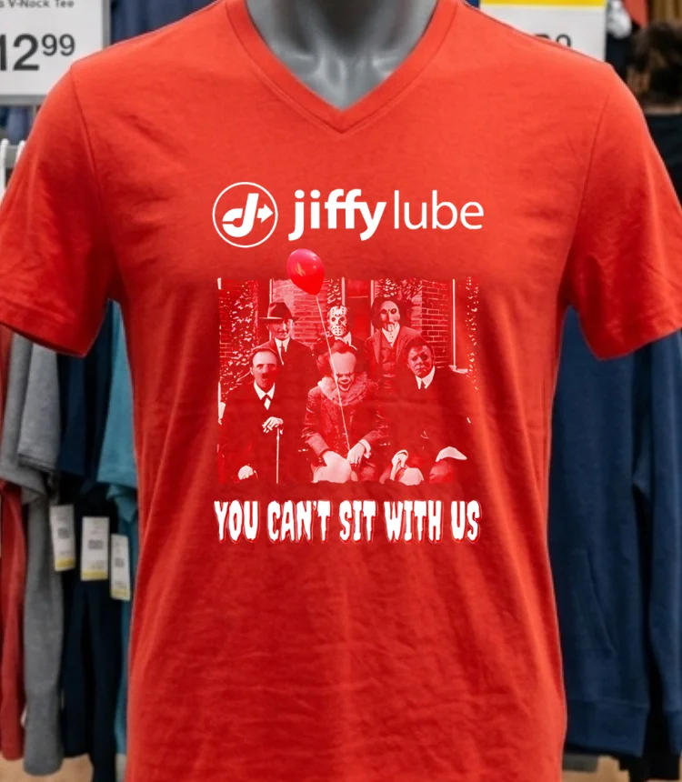 Jiffy Lube You Can T Sit With Us Shirt - red-shirt Jiffy Lube You Cant Sit With Us Shirt Red Shirt