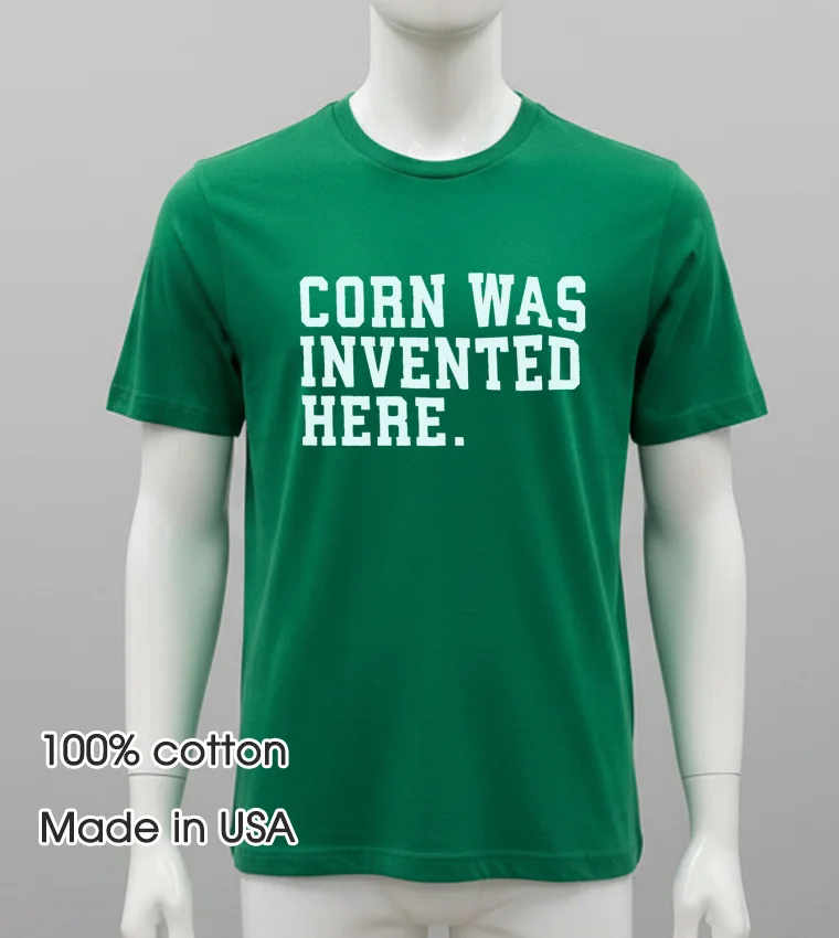 Jim Gaffigan Corn Was Invented Here Shirt - green-shirt Jim Gaffigan Corn Was Invented Here Shirt Green Shirt