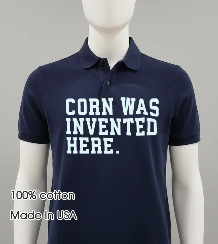 Jim Gaffigan Corn Was Invented Here Shirt - navy-shirt Jim Gaffigan Corn Was Invented Here Shirt Navy Shirt 2