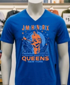Jimi Hendrix Queens New York 1968 Shirt