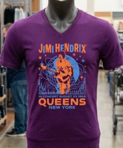 Jimi Hendrix Queens New York 1968 Shirt