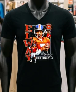 John Elway Denver Broncos Graphic Retro Shirt