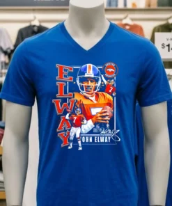 John Elway Denver Broncos Graphic Retro Shirt