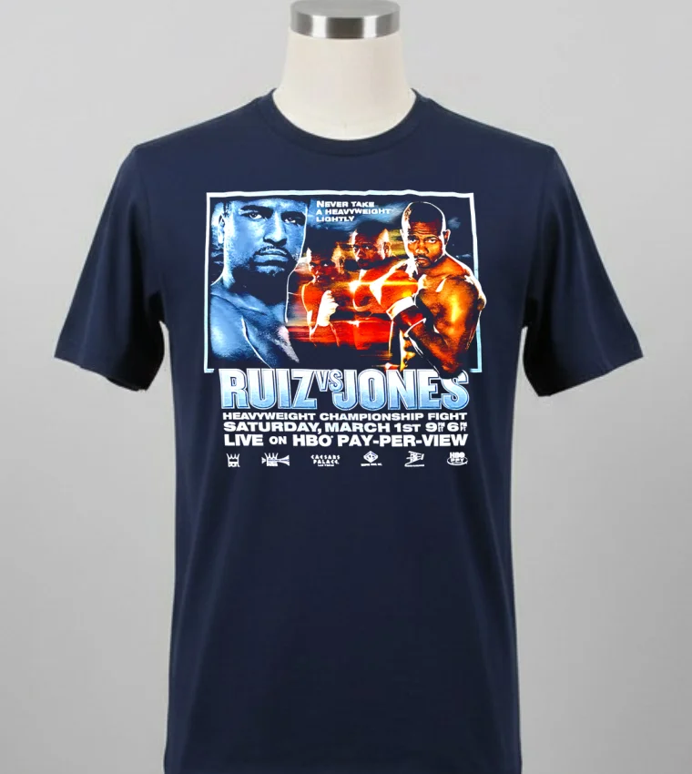 Jones Jr. Roy Johnny Ruiz Souvenir Shirt - balck-shirt Jones Jr Roy Johnny Ruiz Souvenir Shirt Balck Shirt 2