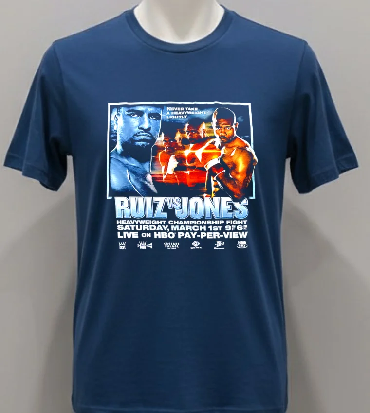 Jones Jr Roy Johnny Ruiz Souvenir Shirt Navy Shirt 1