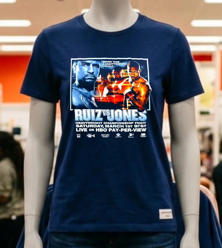 Jones Jr. Roy Johnny Ruiz Souvenir Shirt - navy-shirt Jones Jr Roy Johnny Ruiz Souvenir Shirt Navy Shirt 2