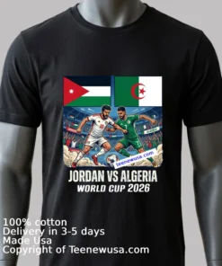 Jordan Vs Algeria World Cup 2026 T Shirt