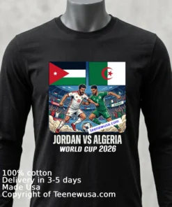 Jordan Vs Algeria World Cup 2026 T Shirt
