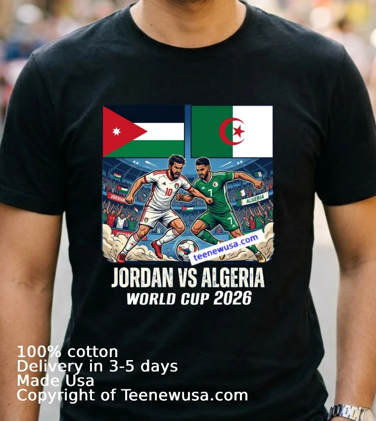 Jordan Vs Algeria World Cup 2026 T Shirt Navy Shirt 2