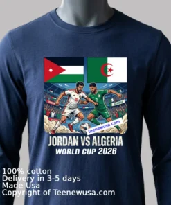 Jordan Vs Algeria World Cup 2026 T Shirt