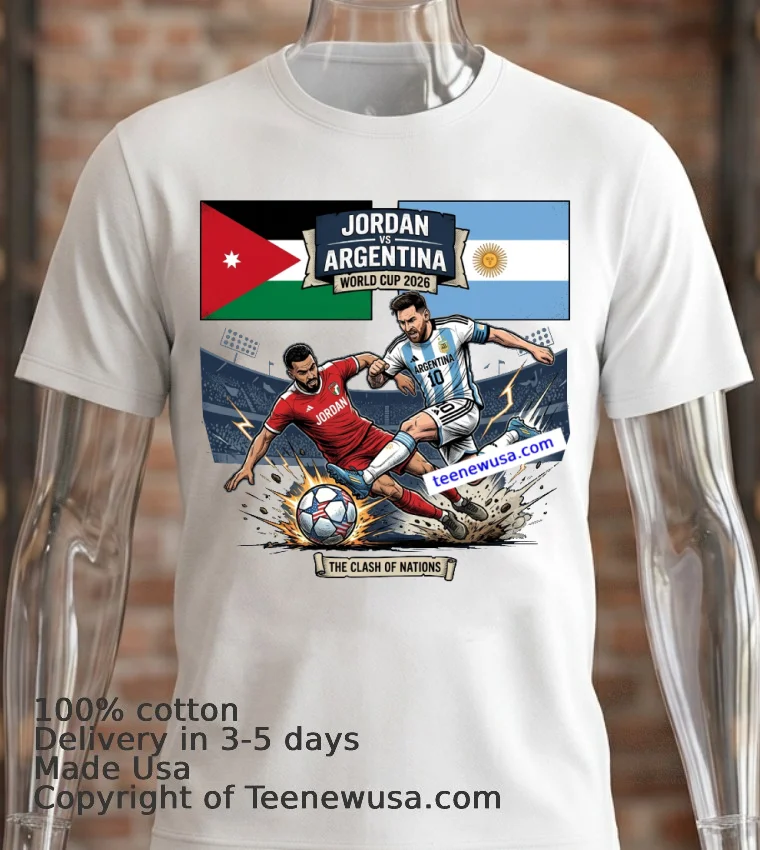 Jordan Vs Argentina World Cup 2026 T Shirt - white-t-shirt 2 Jordan Vs Argentina World Cup 2026 T Shirt White T Shirt 2