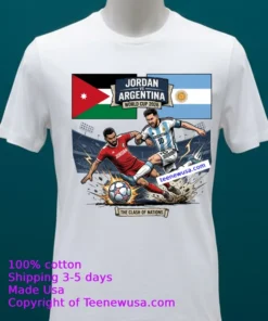 Jordan Vs Argentina World Cup 2026 T Shirt