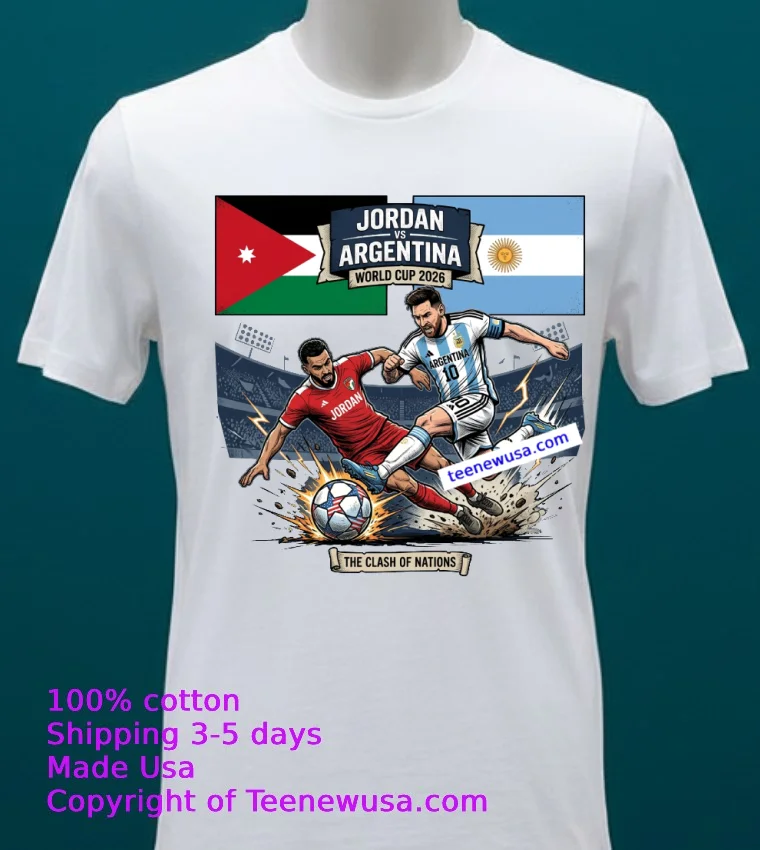 Jordan Vs Argentina World Cup 2026 T Shirt - white-t-shirt 20 Jordan Vs Argentina World Cup 2026 T Shirt White T Shirt 20