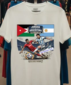 Jordan Vs Argentina World Cup 2026 T Shirt