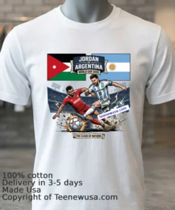 Jordan Vs Argentina World Cup 2026 T Shirt