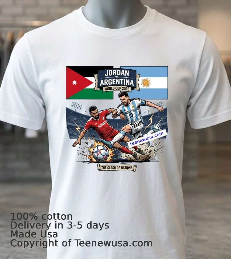 Jordan Vs Argentina World Cup 2026 T Shirt - white-t-shirt 3 Jordan Vs Argentina World Cup 2026 T Shirt White T Shirt 3