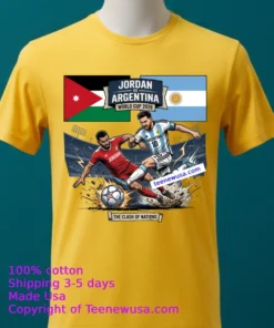 Jordan Vs Argentina World Cup 2026 T Shirt