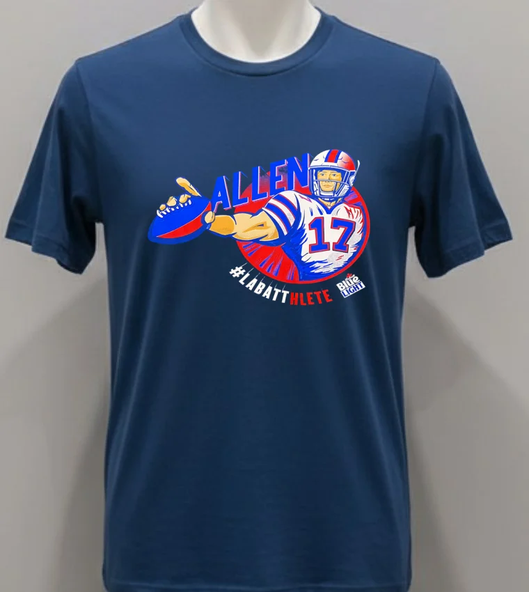 Josh Allen Buffalo Bills Labatthlete Shirt Navy Shirt 1
