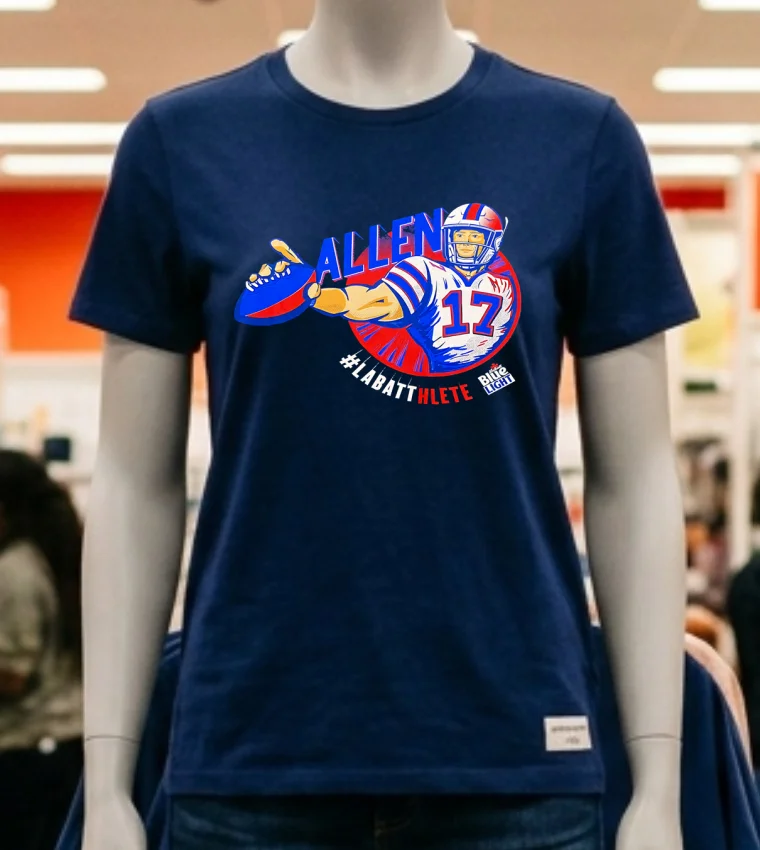 Josh Allen Buffalo Bills Labatthlete Shirt Navy Shirt 2