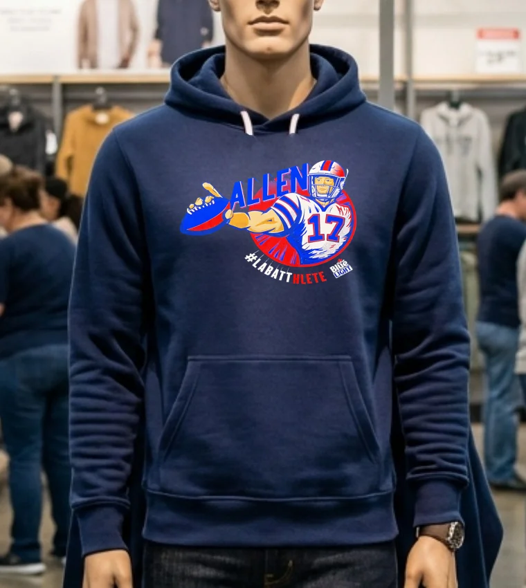 Josh Allen Buffalo Bills Labatthlete Shirt - navy-shirt Josh Allen Buffalo Bills Labatthlete Shirt Navy Shirt