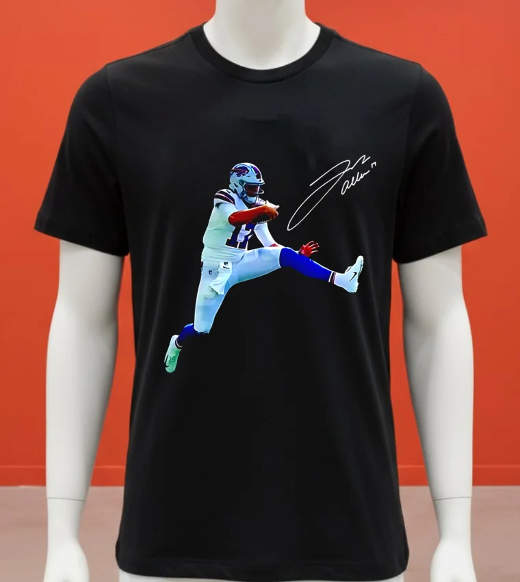 Josh Allen Game Day Fit Buffalo Bills Signature Shirt - balck-shirt Josh Allen Game Day Fit Buffalo Bills Signature Shirt Balck Shirt 1