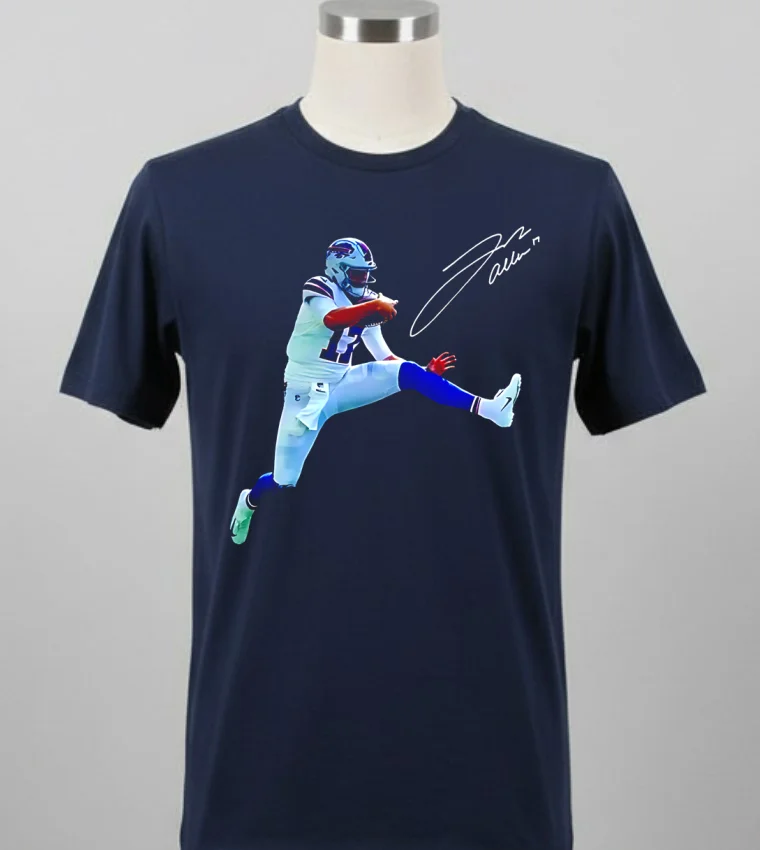 Josh Allen Game Day Fit Buffalo Bills Signature Shirt - balck-shirt Josh Allen Game Day Fit Buffalo Bills Signature Shirt Balck Shirt 2