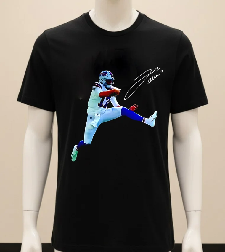 Josh Allen Game Day Fit Buffalo Bills Signature Shirt - balck-shirt Josh Allen Game Day Fit Buffalo Bills Signature Shirt Balck Shirt