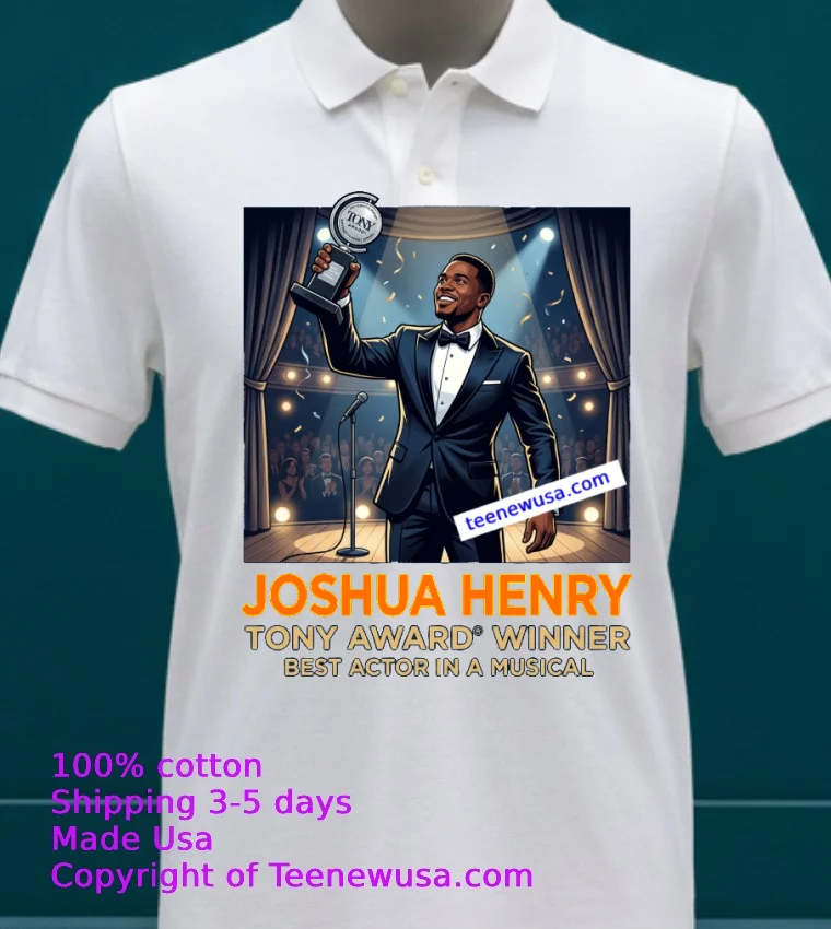 Joshua Henry Wins Tony Award For Best Actor In A Musical T Shirt - white-t-shirt 23 Joshua Henry Wins Tony Award For Best Actor In A Musical T Shirt White T Shirt 23