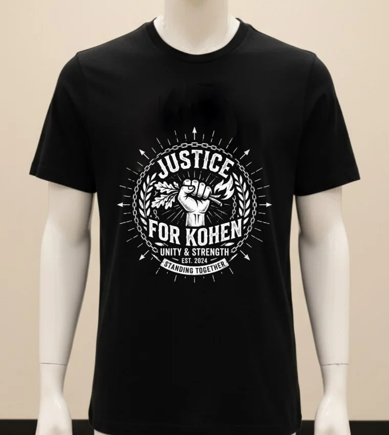 Justice For Kohen T Shirt T Shirt - balck-shirt Justice For Kohen T Shirt T Shirt Balck Shirt 1