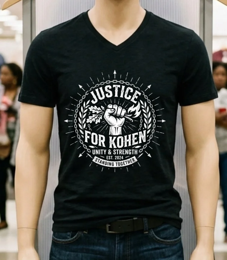 Justice For Kohen T Shirt T Shirt - balck-shirt Justice For Kohen T Shirt T Shirt Balck Shirt 2