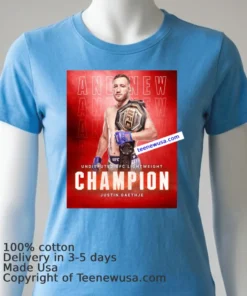 Justin Gaethje Defeats Ilia Topuria Ufc Freedom 250 T Shirt