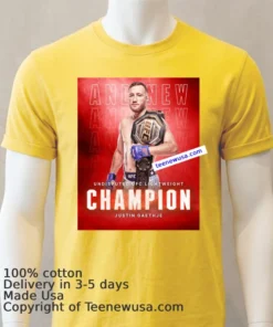 Justin Gaethje Defeats Ilia Topuria Ufc Freedom 250 T Shirt