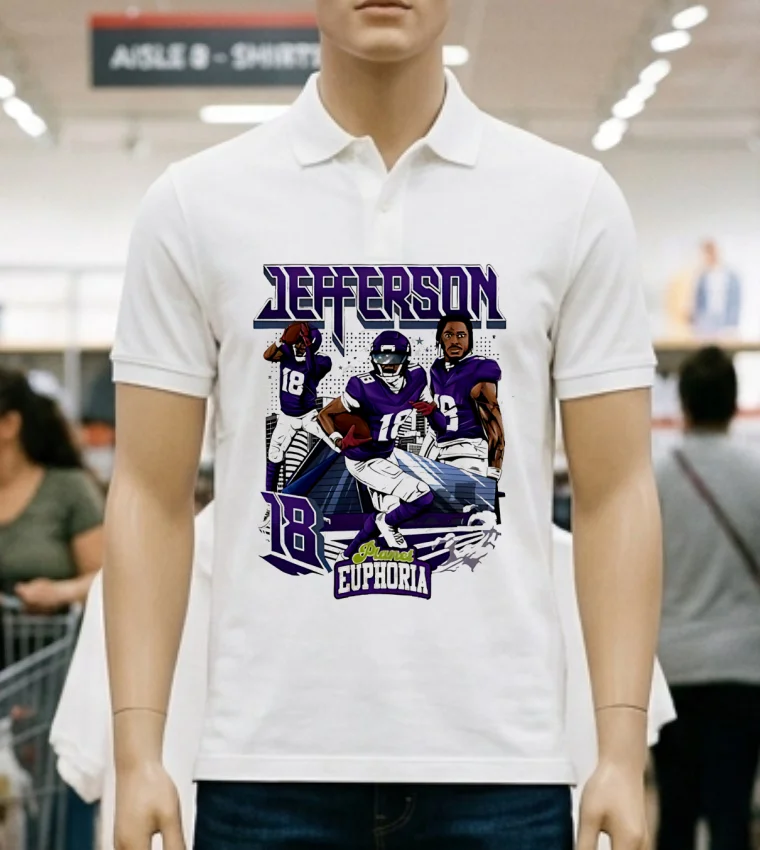 Justin Jefferson 18 Nfl Minnesota Vikings Player Shirt - white-t-shirt Justin Jefferson 18 Nfl Minnesota Vikings Player Shirt White T Shirt 2