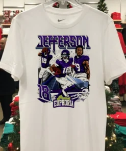 Justin Jefferson 18 Nfl Minnesota Vikings Player Shirt