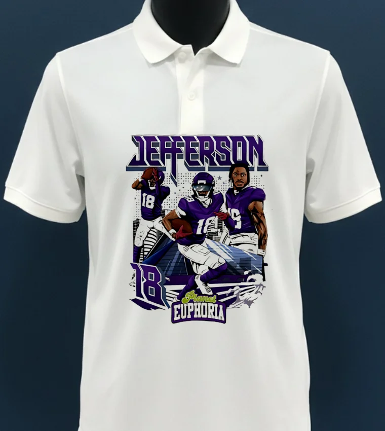 Justin Jefferson 18 Nfl Minnesota Vikings Player Shirt - white-t-shirt Justin Jefferson 18 Nfl Minnesota Vikings Player Shirt White T Shirt 3