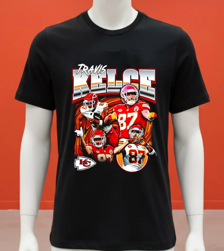 Kansas City Chiefs Travis Kelce Nfl Notorious Player Graphic Shirt Balck Shirt 1
