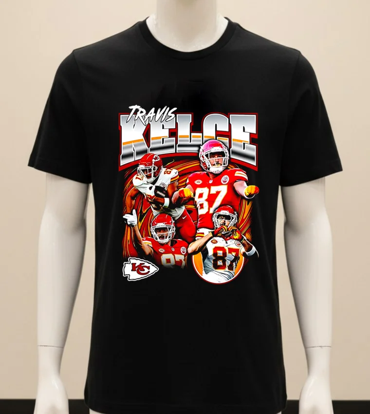 Kansas City Chiefs Travis Kelce Nfl Notorious Player Graphic Shirt - balck-shirt Kansas City Chiefs Travis Kelce Nfl Notorious Player Graphic Shirt Balck Shirt