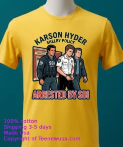 Karson Hyder 22 Arrested For Assault T Shirt Yellow T Shirt 2