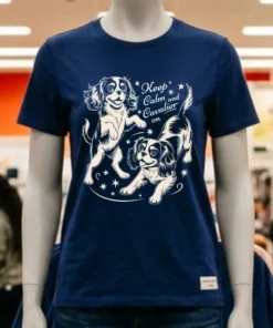 Keep Calm And Cavalier On Dog Shirt