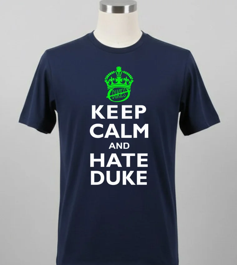 Keep Calm And Hate Duke Carolina Shirt - balck-shirt Keep Calm And Hate Duke Carolina Shirt Balck Shirt 2