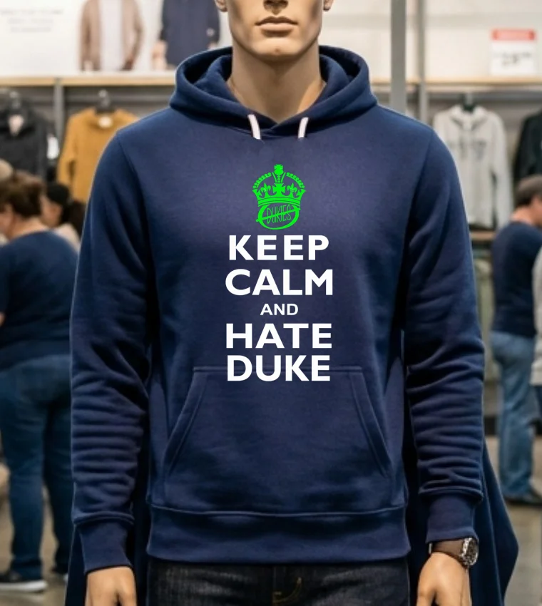 Keep Calm And Hate Duke Carolina Shirt - navy-shirt Keep Calm And Hate Duke Carolina Shirt Navy Shirt
