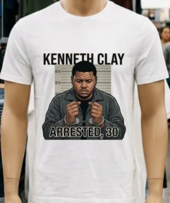 Kenneth Clay, 30, Was Arrested By Police T Shirt