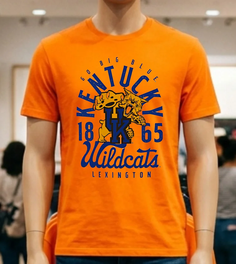 Kentucky Wildcats Comfort Colors Mascot 1865 Shirt - orange-shirt Kentucky Wildcats Comfort Colors Mascot 1865 Shirt Orange Shirt
