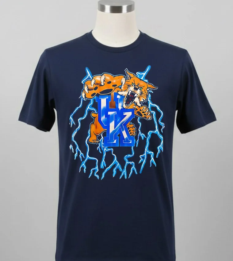 Kentucky Wildcats Special Thunder Design Shirt - balck-shirt Kentucky Wildcats Special Thunder Design Shirt Balck Shirt 2