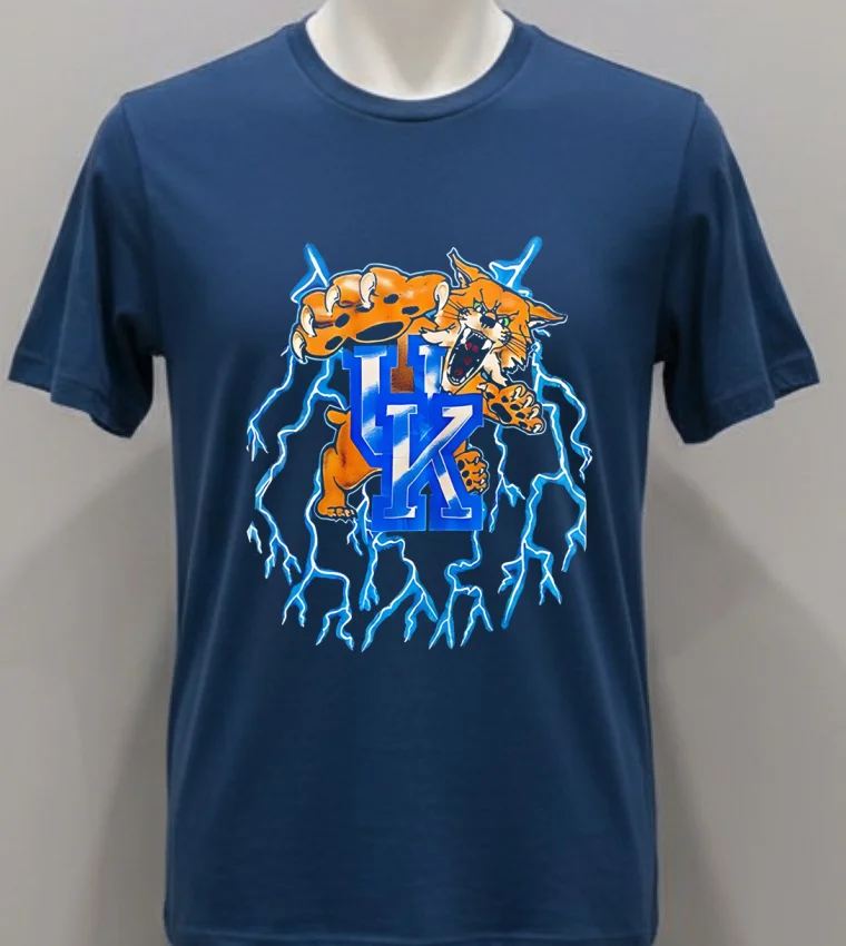 Kentucky Wildcats Special Thunder Design Shirt Navy Shirt 1