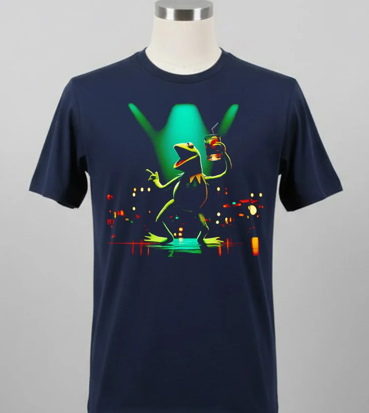 Kermit The Frog Stage Lights Shirt - balck-shirt Kermit The Frog Stage Lights Shirt Balck Shirt 2