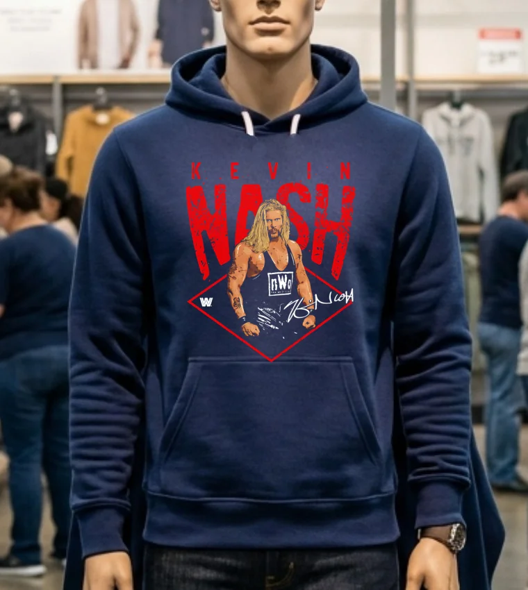Kevin Nash Nwo Signature Retro Shirt Navy Shirt