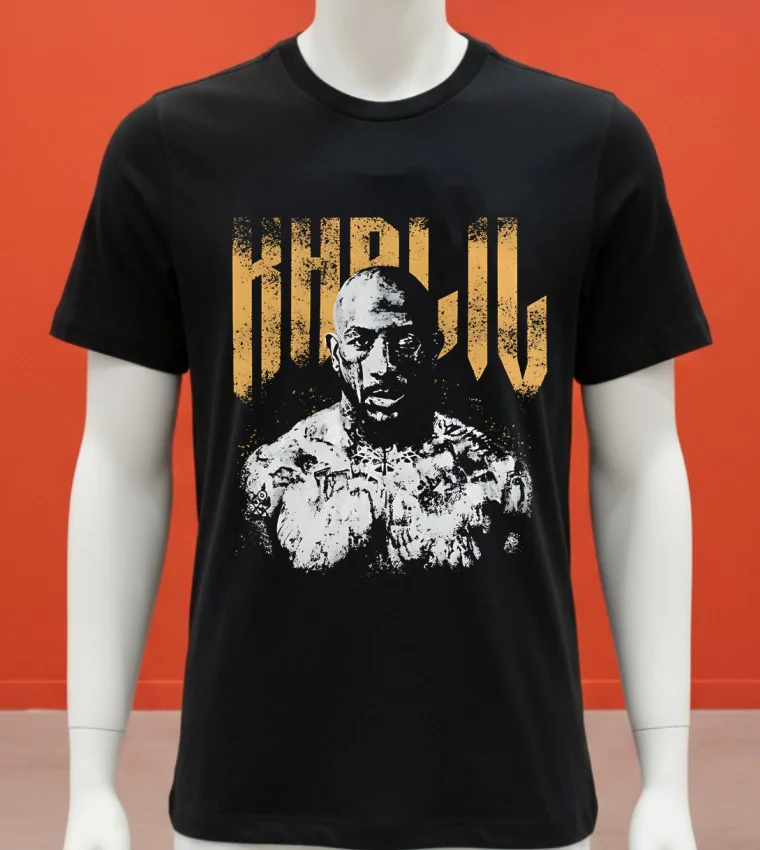 Khalil Rountree Ufc Fight Night Graphic Design Retro Shirt - balck-shirt Khalil Rountree Ufc Fight Night Graphic Design Retro Shirt Balck Shirt 1